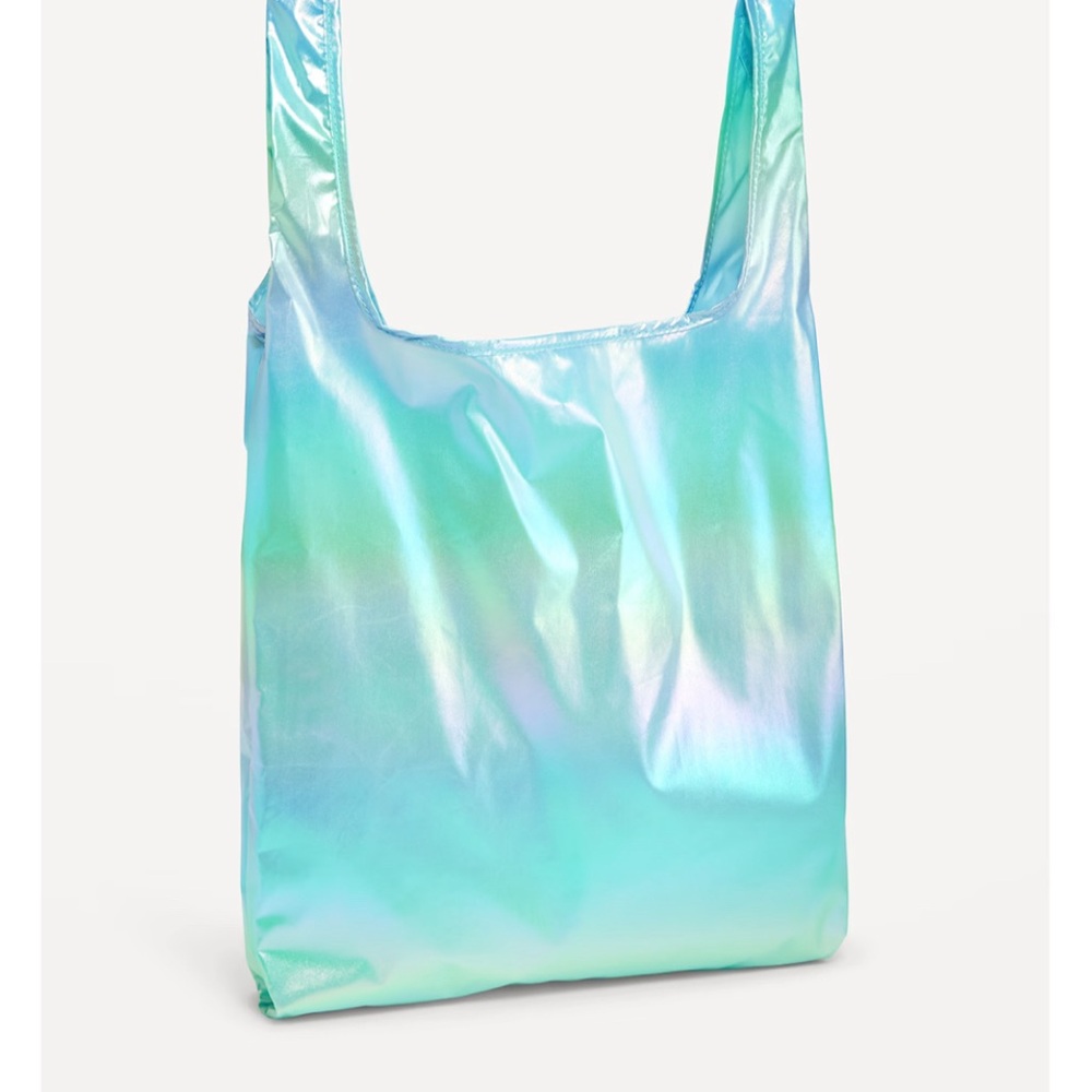 Fold-Up Shopping Bag Tote, Reusable, By Out-Tech, Folds to 4 1/4 x 4 1/4” Square
